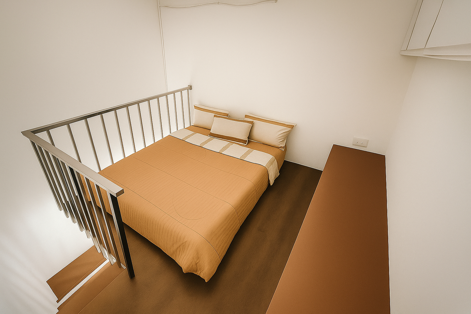 Amber Loft bedroom on the upper floor